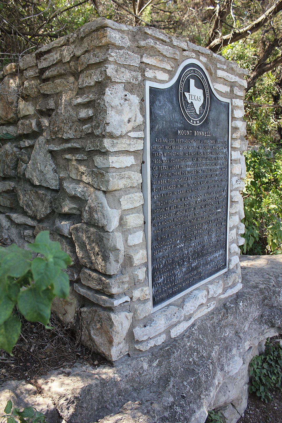 Mount Bonnell, Austin, Texas Historical Marker ( ) — travel photo of Mount Bonnell, Austin
