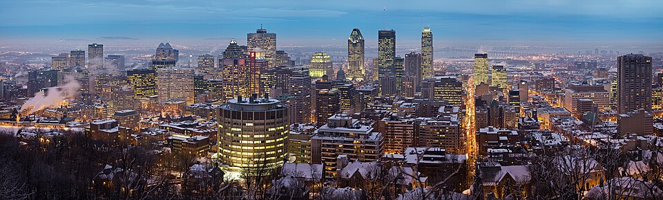 Montreal Twilight Panorama — travel photo of Montréal, Québec