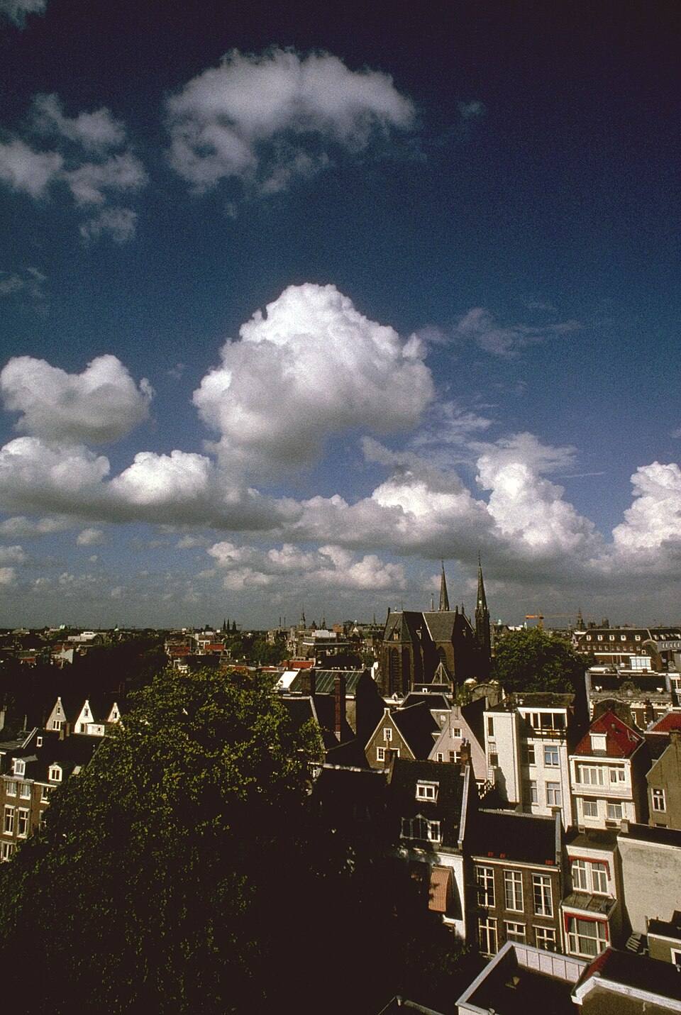 Amsterdam Keizersgracht from the Metz roof — travel photo of Amsterdam, The Netherlands