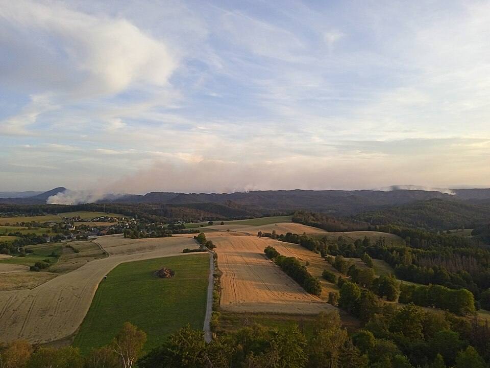 Bohemian-Saxon Switzerland Fire — travel photo of Bohemian Switzerland