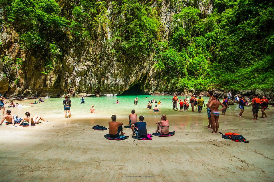Inside the emerald cave ( ) — travel photo of Emerald Cave
