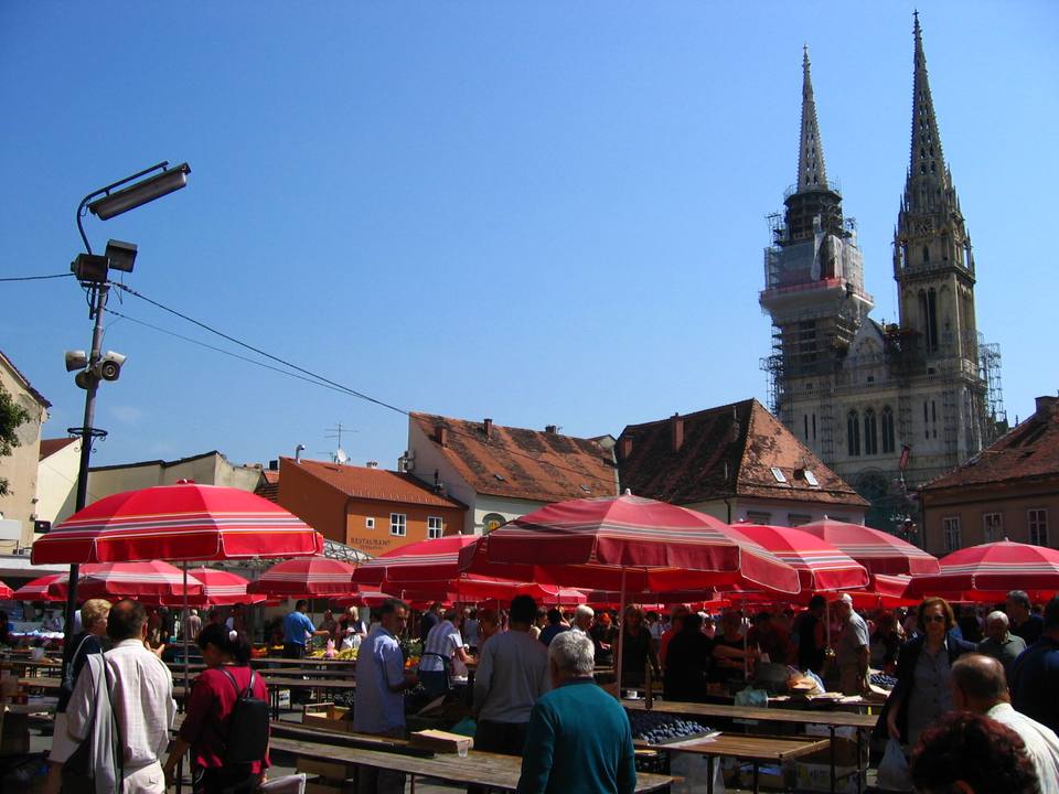 Zagreb, Dolac market — travel photo of Dolac Market, Zagreb