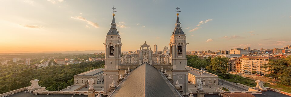 Madrid cathedral - view from the dome — travel photo of Madrid, Madrid