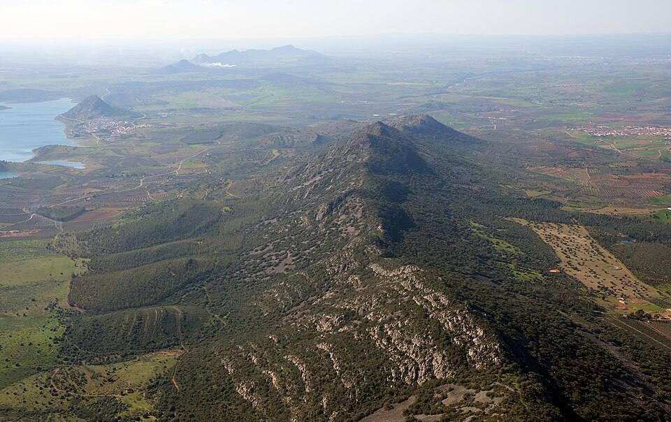 Alange aerial — travel photo of Alange, Badajoz