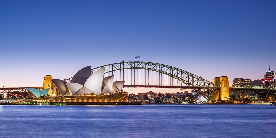 Sydney Opera House and Harbour Bridge Dusk (2) — travel photo of Sydney