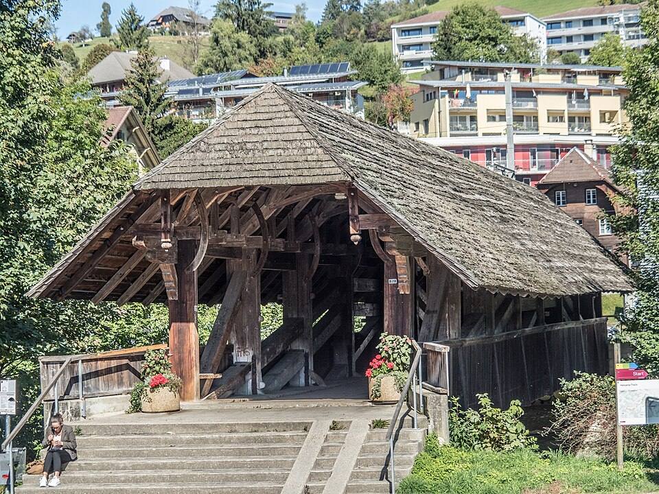 Moosbrücke über die Ilfis, Langnau im Emmental BE -jag9889 — travel photo of Emmental, Bern