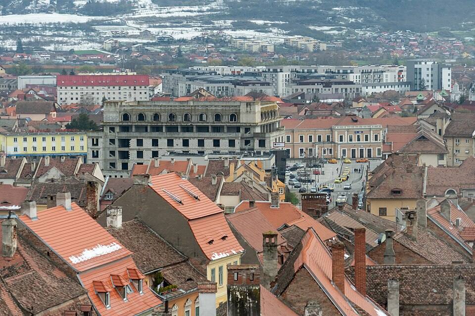 Rooftops of Sibiu seen from the Council Tower ( ) — travel photo of Sibiu, Romania