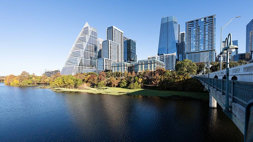 Downtown Austin Skyline - Ann W. Richards Congress Avenue Bridge ( ) — travel photo of Congress Avenue Bridge, Austin