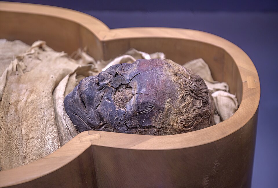 Ancient Egypt. Mummy of woman from Thebes. - BC. Vatican Museums — travel photo of Vatican Museums