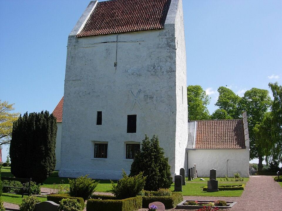 Sankt Ibs Kirke Bornholm Denmark belfry — travel photo of Bornholm, Denmark