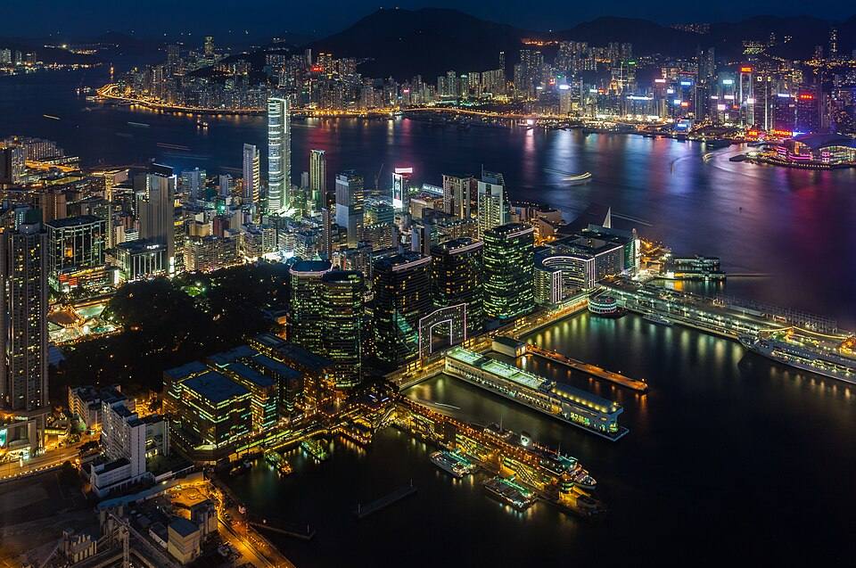 Vista del Puerto de Victoria desde Sky100, Hong Kong — travel photo of Hong Kong