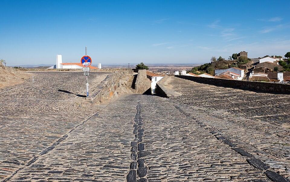 Cobblestone road at the Monsaraz Castle, Portugal (PPL1-Corrected) julesvernex2 — travel photo of Monsaraz, Évora & Alentejo