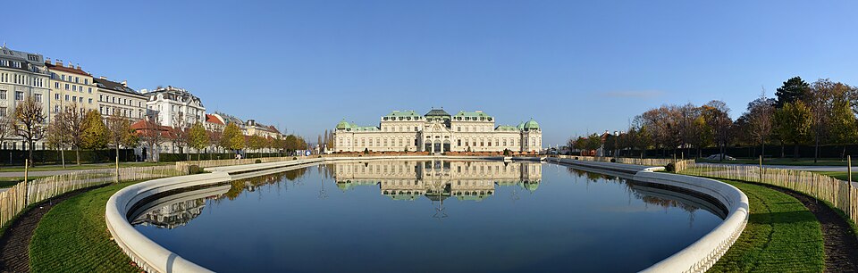 Oberes Belvedere Wien, Panorama Variante — travel photo of Belvedere, Vienna
