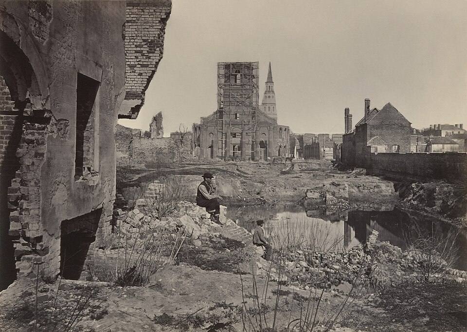 Ruins in Charleston, South Carolina by George N. Barnard - crop — travel photo of Charleston