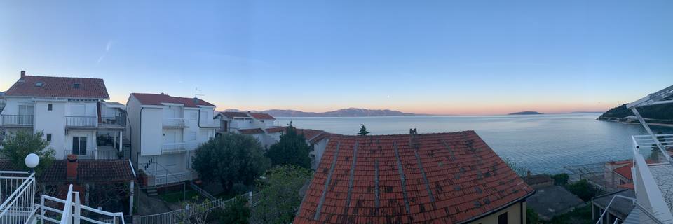 Easter morning view of Pelješac and bay — travel photo of Pelješac, Korčula