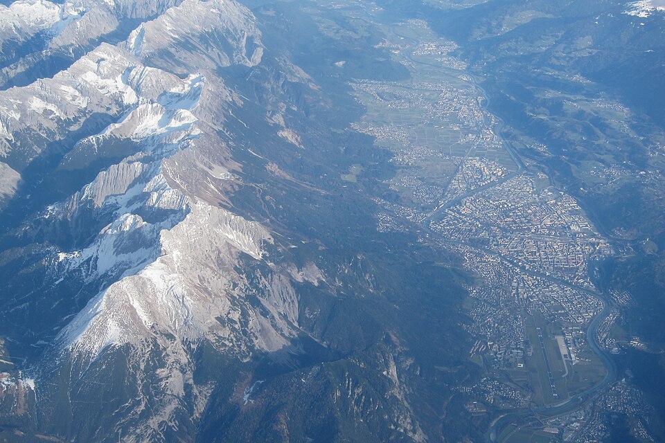 Aerial view of Innsbruck — travel photo of Innsbruck