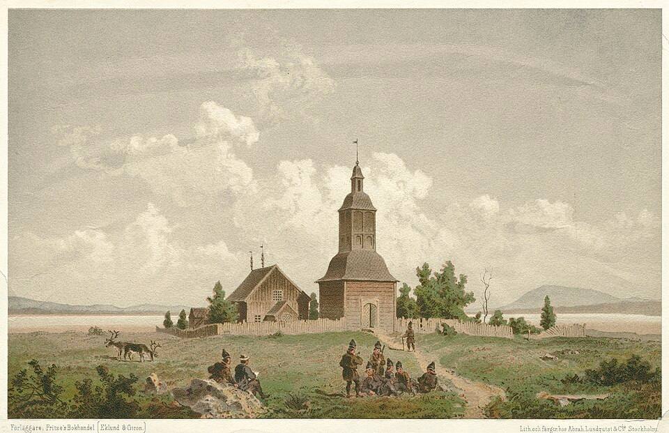 Jukkasjärvi Church, Lappland, Sweden ( ) — travel photo of Jukkasjärvi, Swedish Lapland & Kiruna