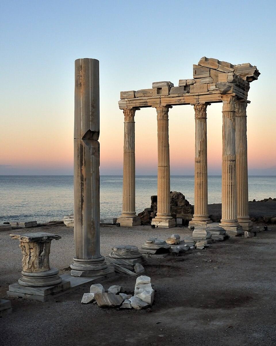 Sunrise apollo side — travel photo of Side, Antalya