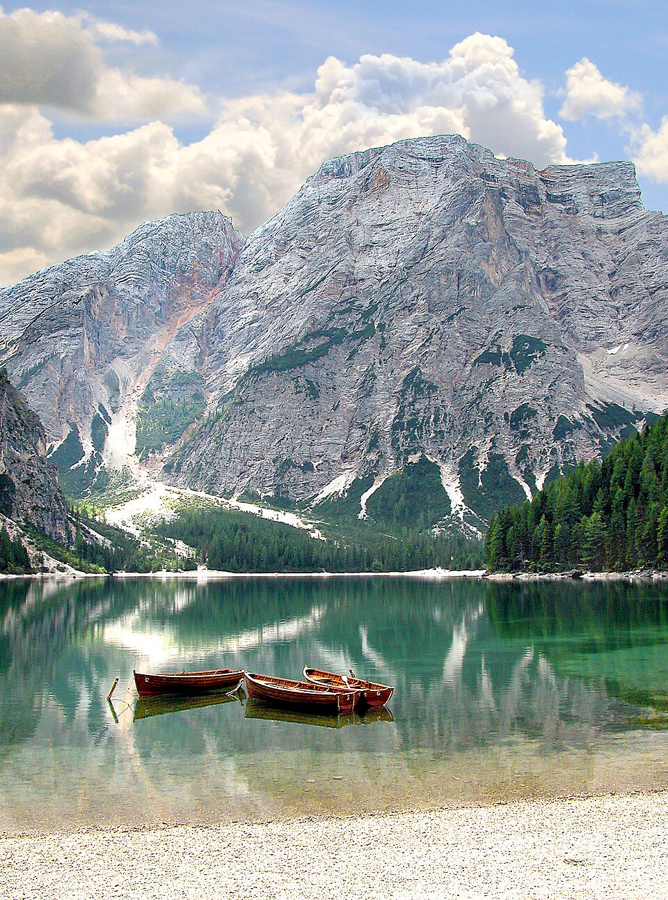 20050829015DR Braies (I) Pragser Wildsee, Lago di Braies — travel photo of Lago di Braies