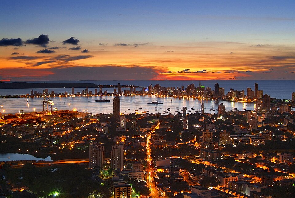 Atardecer en Cartagena de Indias desde La Popa. — travel photo of Cartagena de Indias