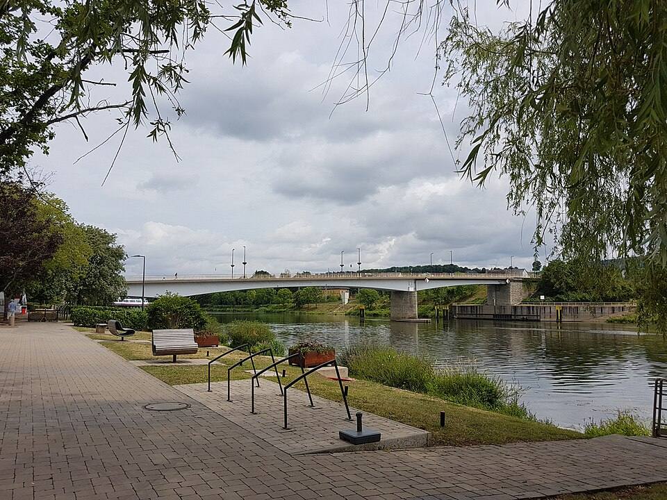 Luxembourg-Schengen-Moselle-bridge to Perl-01ASD — travel photo of Schengen, Luxembourg Moselle