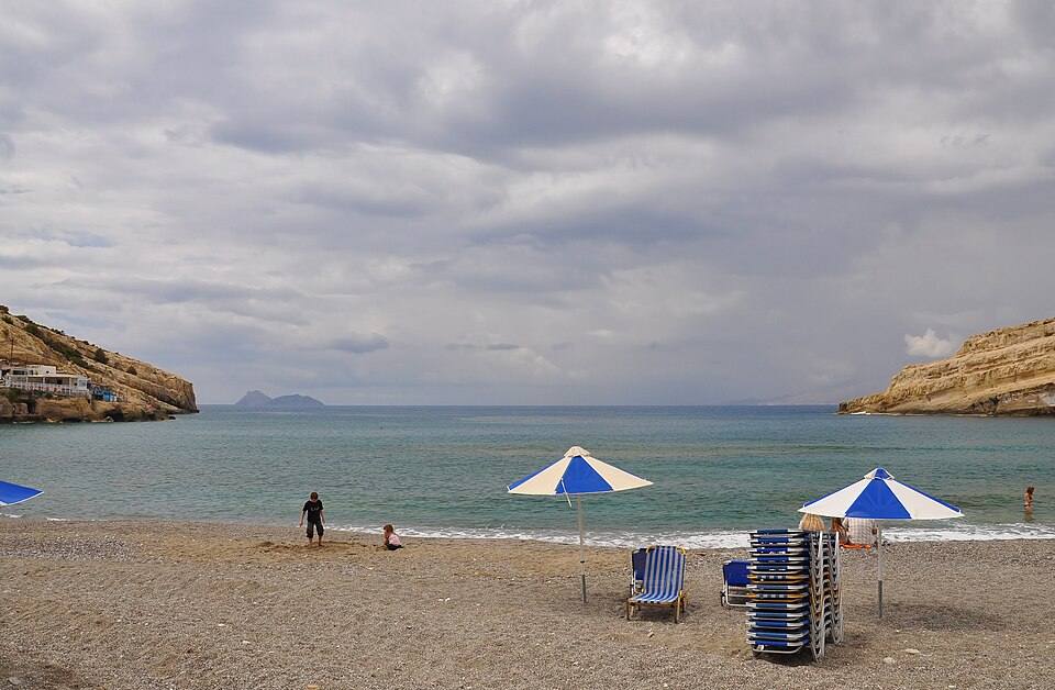 Beach of Matala, Crete — travel photo of Matala