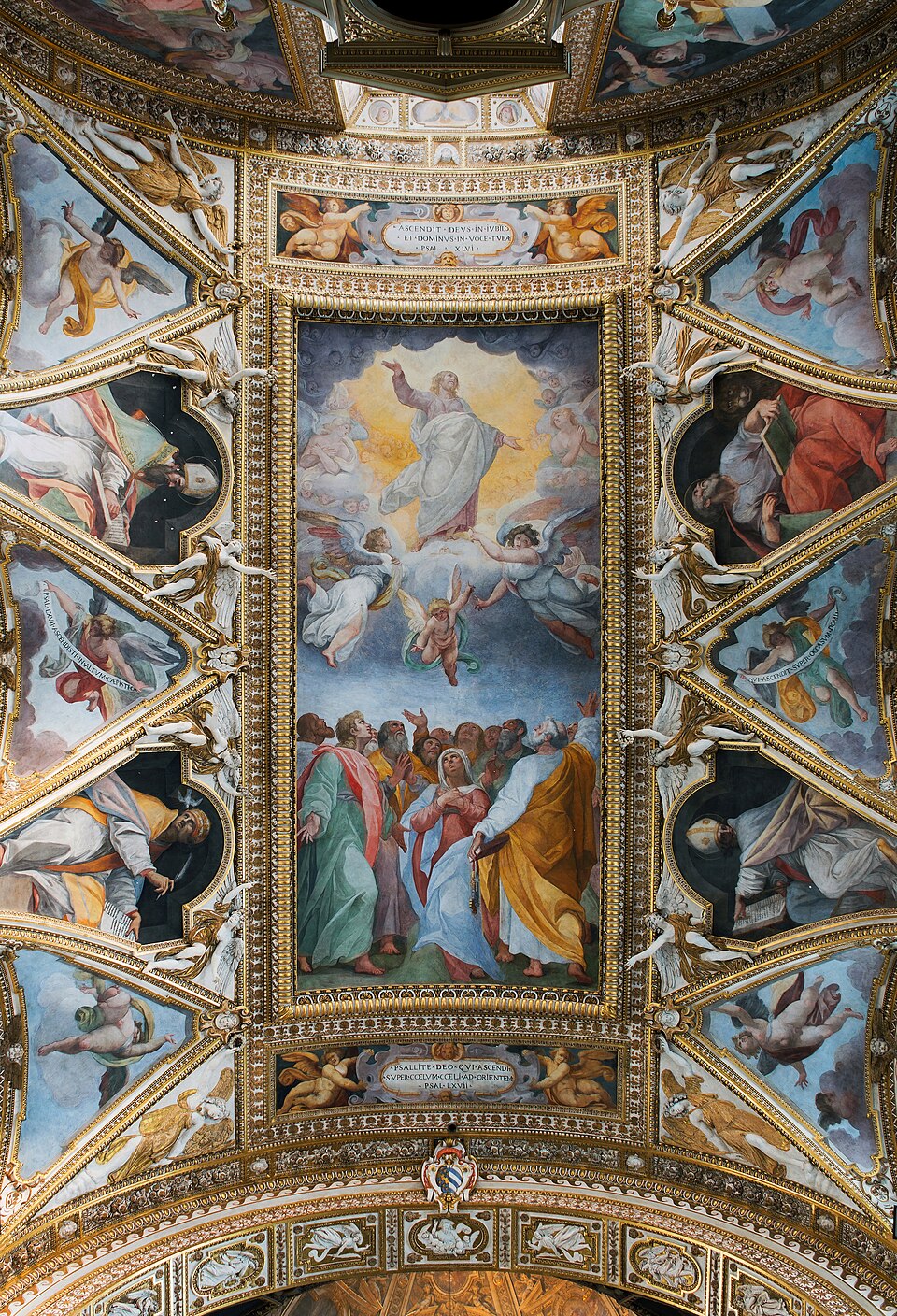 Ceiling of Santa Maria ai Monti (Rome) — travel photo of Monti, Rome