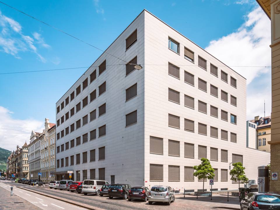 Main Building, Free University of Bozen-Bolzano, Sparkassenstraße, Bozen-Bolzano, Southwest View — travel photo of Bolzano