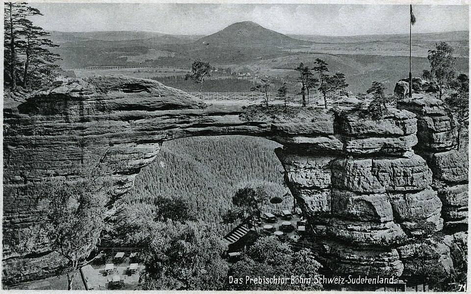Pravčická brána, historical picture — travel photo of Pravčická brána, Bohemian Switzerland