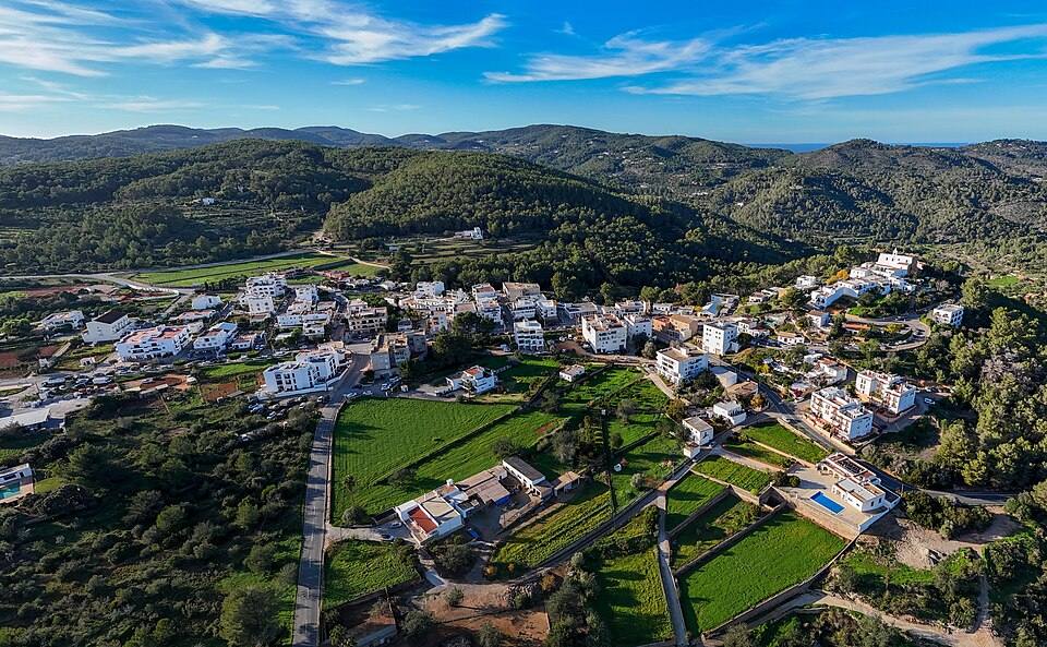 Aerial photo of Sant Miquel de Balansat — travel photo of Sant Miquel de Balansat, Ibiza