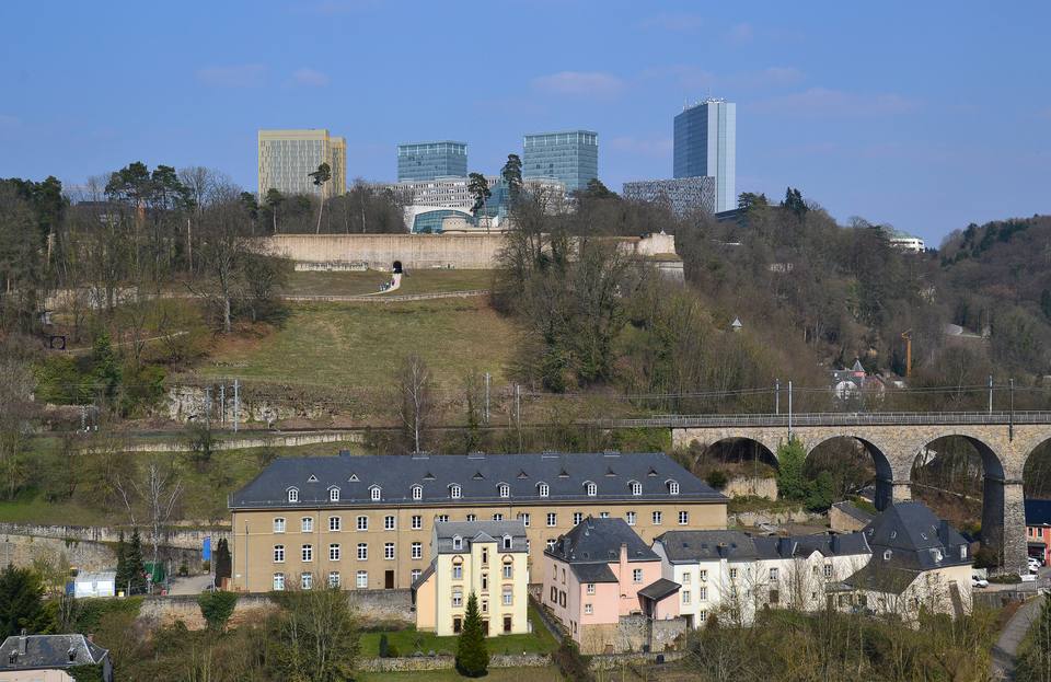 Luxembourg City - view to Kirchberg — travel photo of Kirchberg, Luxembourg City