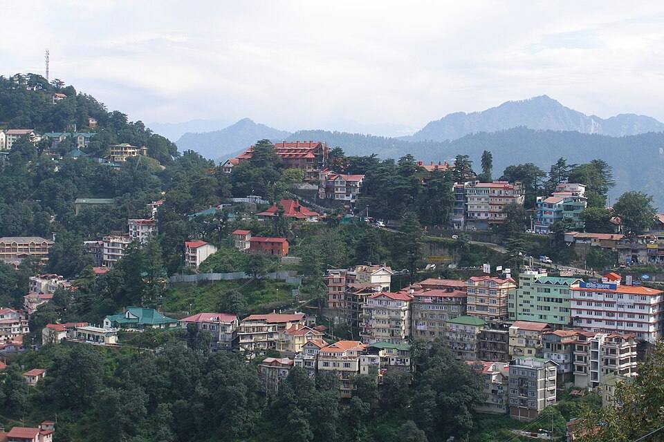 Shimla, India, Panoramic view of Shimla hills — travel photo of India