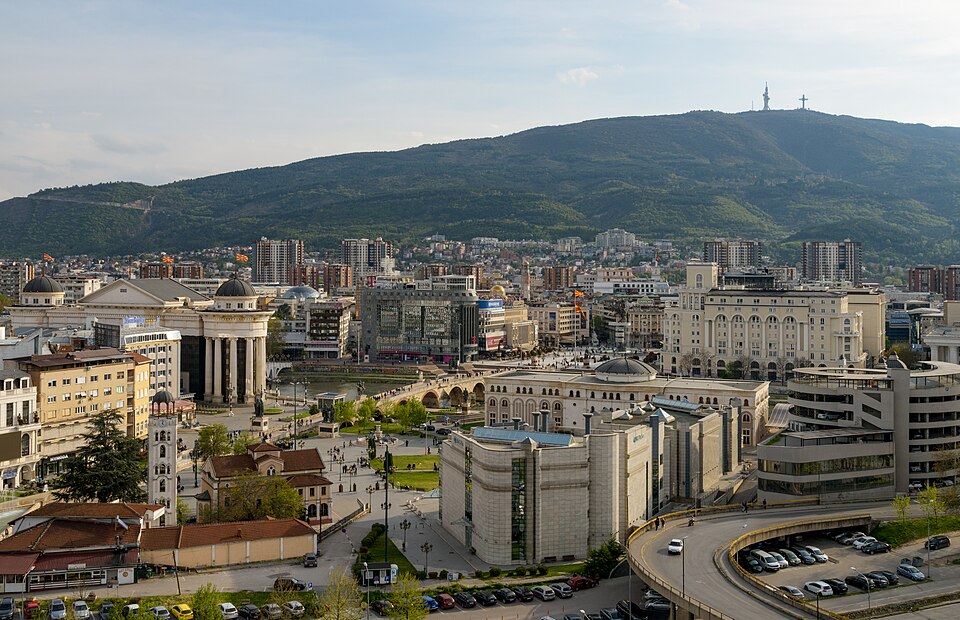 Southward View from Skopje Fortress, North Macedonia — travel photo of Skopje, North Macedonia