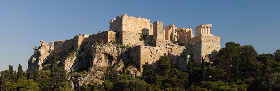 Acropolis panoramic view from Areopagus hill Athens Greece — travel photo of Athens, Greece