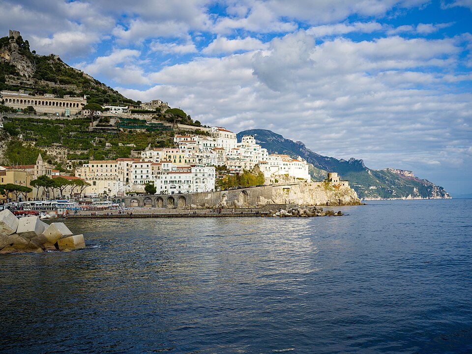 Amalfi vista dal mare 2 Campania — travel photo of Amalfi, Amalfi Coast