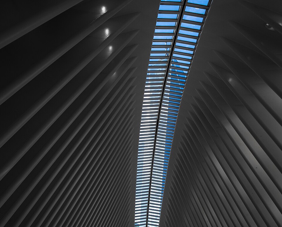 One World Trade Center through the Oculus ( ) — travel photo of The Oculus