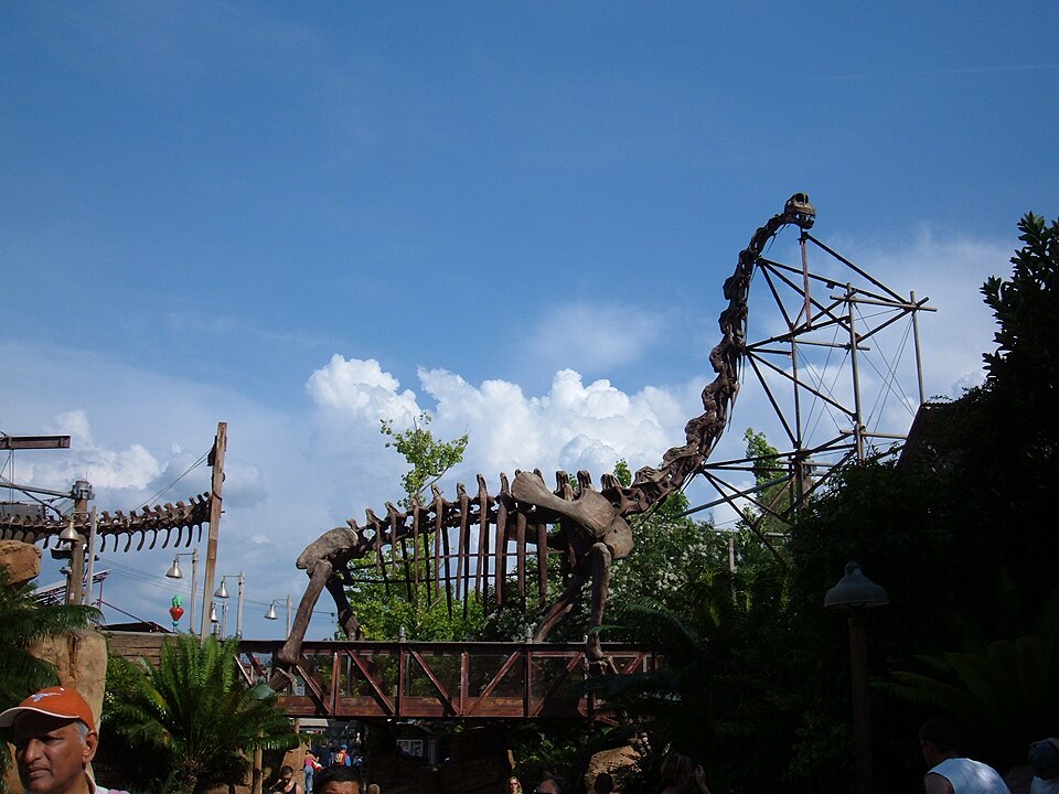 Replica Brachiosaurus skeleton, DinoLand USA — travel photo of DinoLand U.S.A., Disney's Animal Kingdom