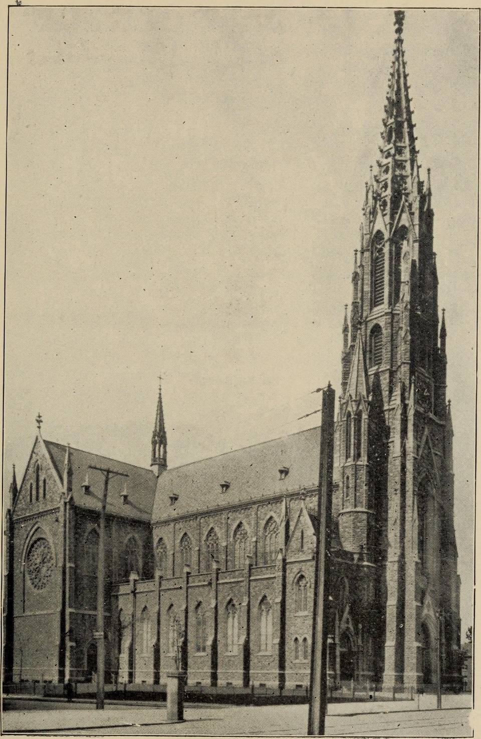 St. Louis R.C. Church (from Pauls' Dictionary of Buffalo, Niagara Falls, Tonawanda and Vicinity) — travel photo of Buffalo & Niagara Falls