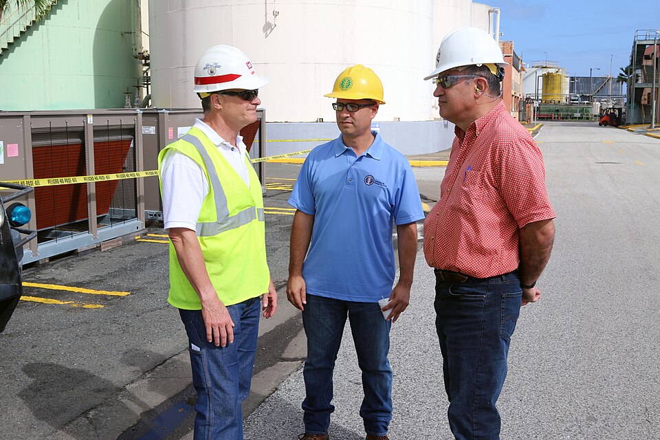 Staff Delegation Tours Palo Seco Power Plant, Puerto Rico — travel photo of Power plant tour
