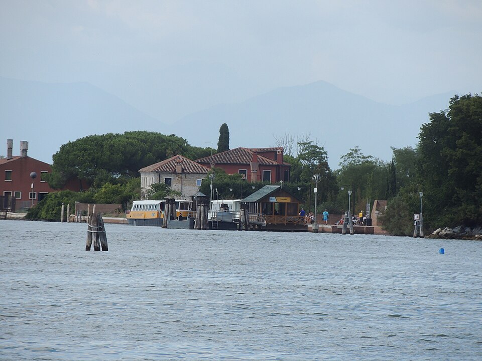Torcello Vaporetto stop - remote view — travel photo of Torcello, Venice