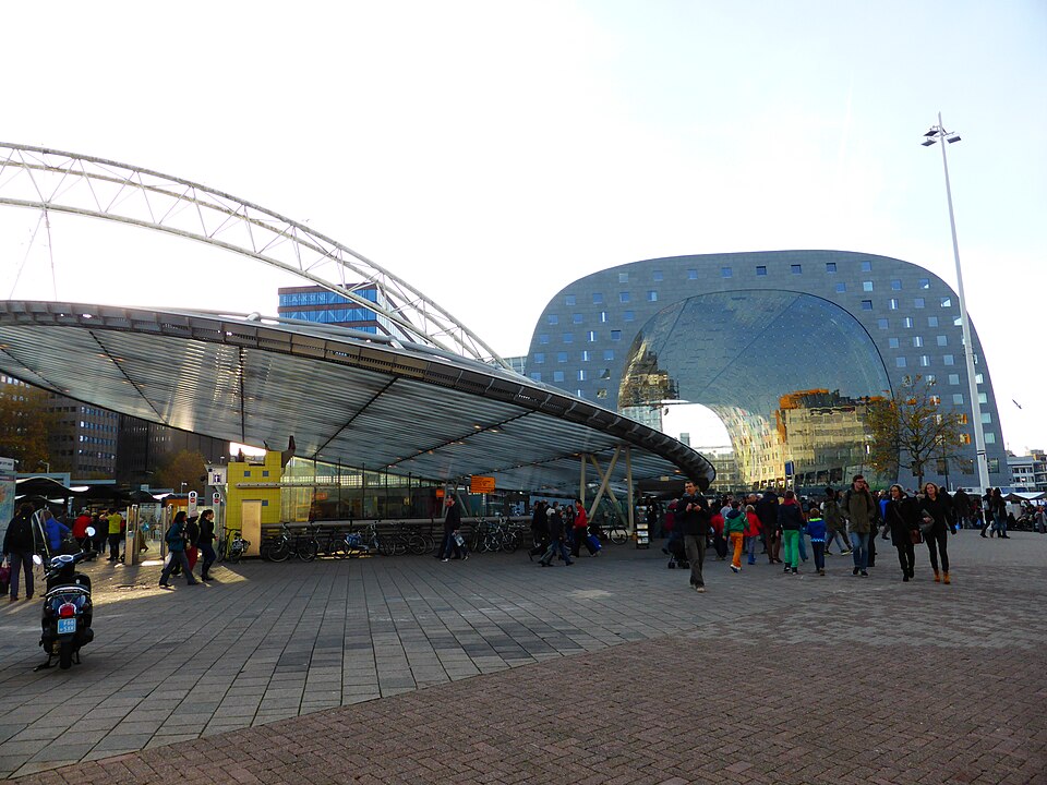 Station Blaak & markthal covert market (Rotterdam, Netherlands ) ( ) — travel photo of Markthal & Blaak, Rotterdam