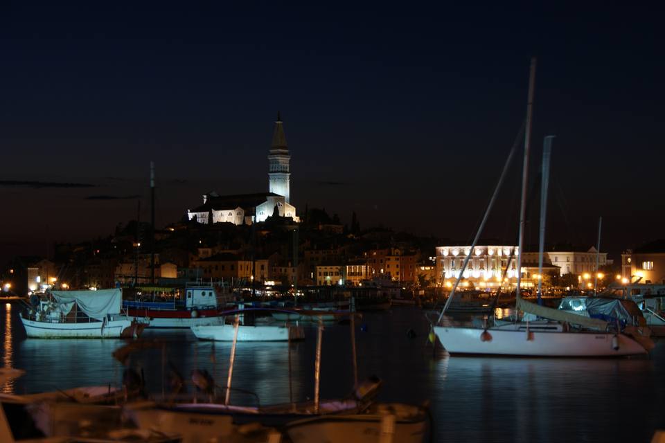 Rovinj Istria after sunset — travel photo of Rovinj & Istria