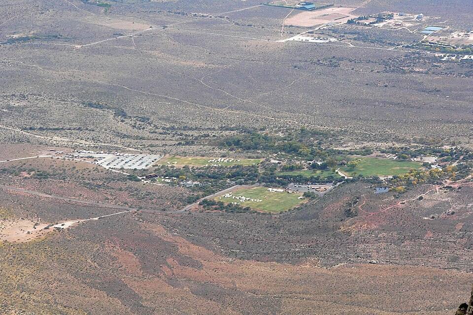Spring Mountain Ranch from Mount Wilson 1 — travel photo of Spring Mountain Ranch, Red Rock Canyon