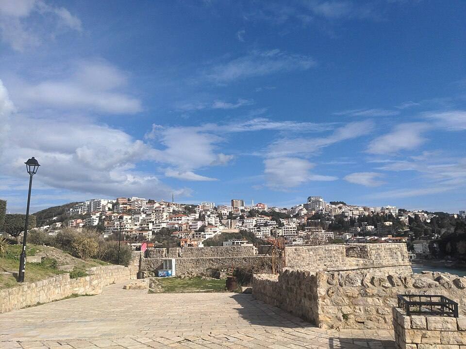 View of Ulcinj (East) from the castle — travel photo of Ulcinj