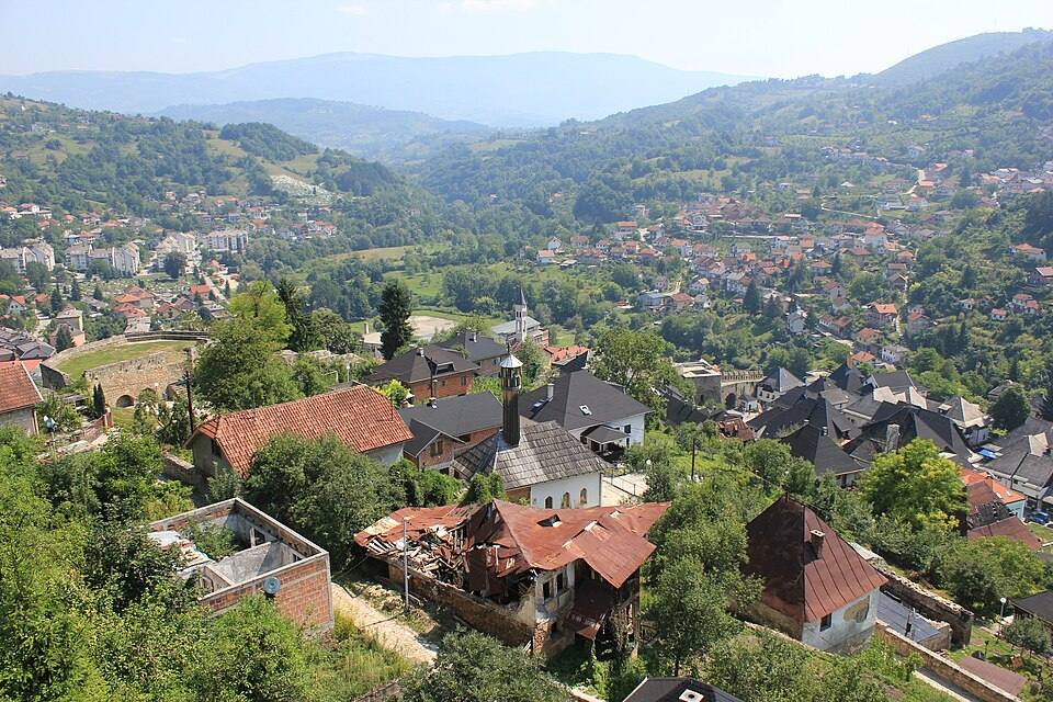 Jajce – View from fortress 1 — travel photo of Jajce, Bosnia & Herzegovina