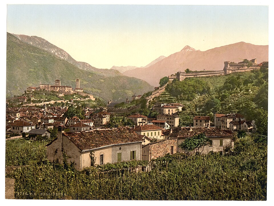 Bellinzona, Tessin, Switzerland-LCCN2001703245 — travel photo of Bellinzona, Lugano & Ticino