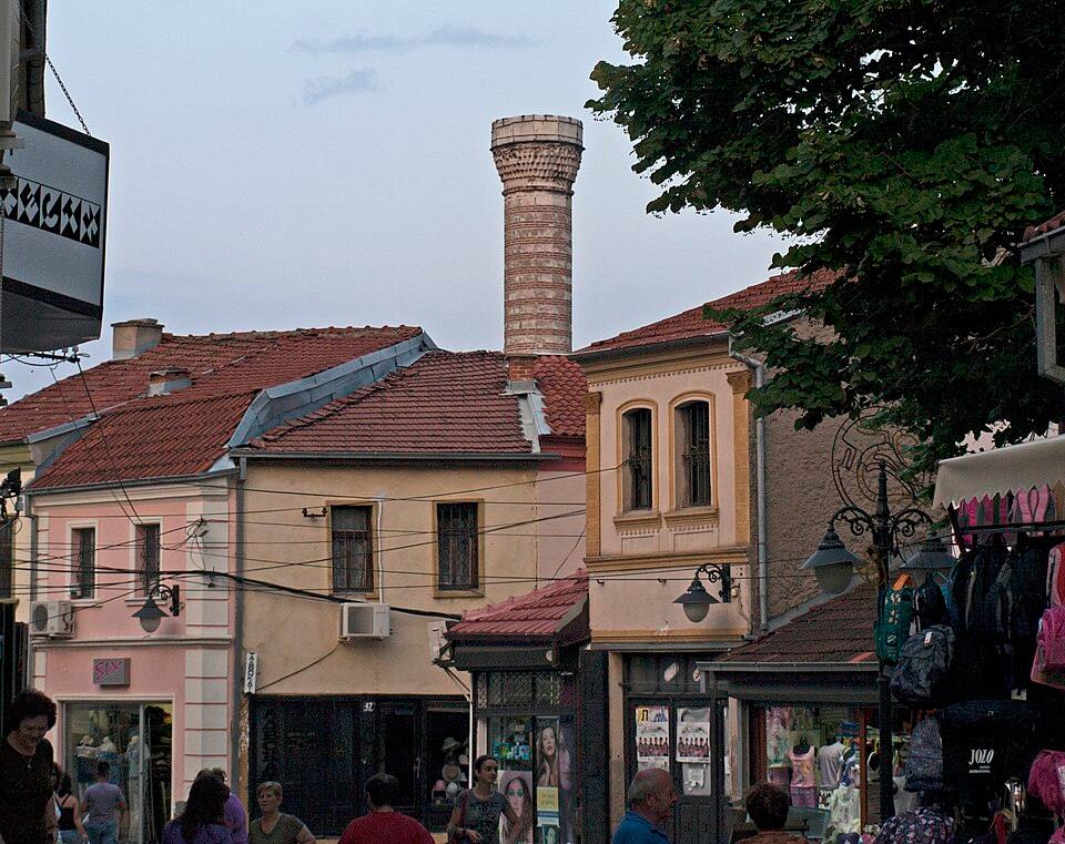 Bitola Hadži Mahmud Bej Mosque Minaret from the north — travel photo of Bitola