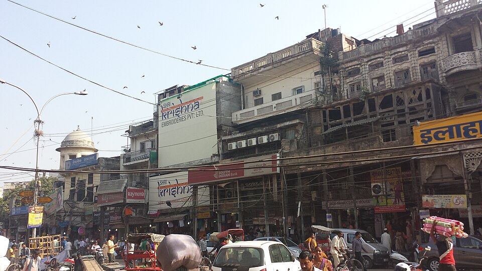 View of Chandni Chowk, Old Delhi, India - September — travel photo of Chandni Chowk, Old Delhi
