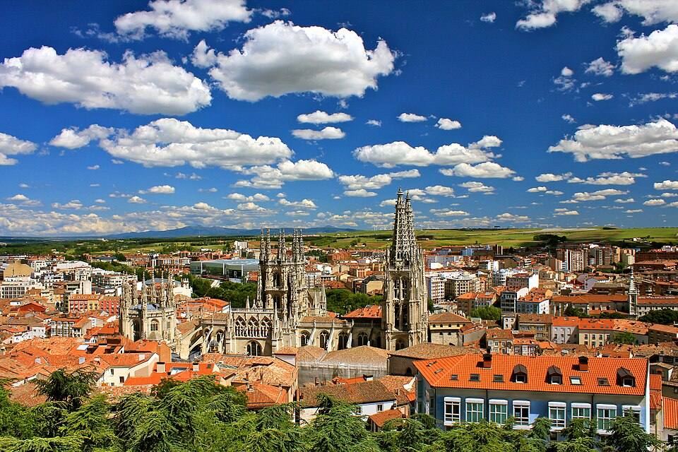 Burgos city view facing south east — travel photo of Burgos