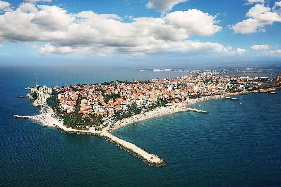 Town of Pomorie aerial Boby Dimitrov — travel photo of Pomorie